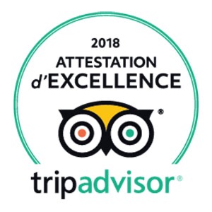 Attestation Excellence TripAdvisor 2018
